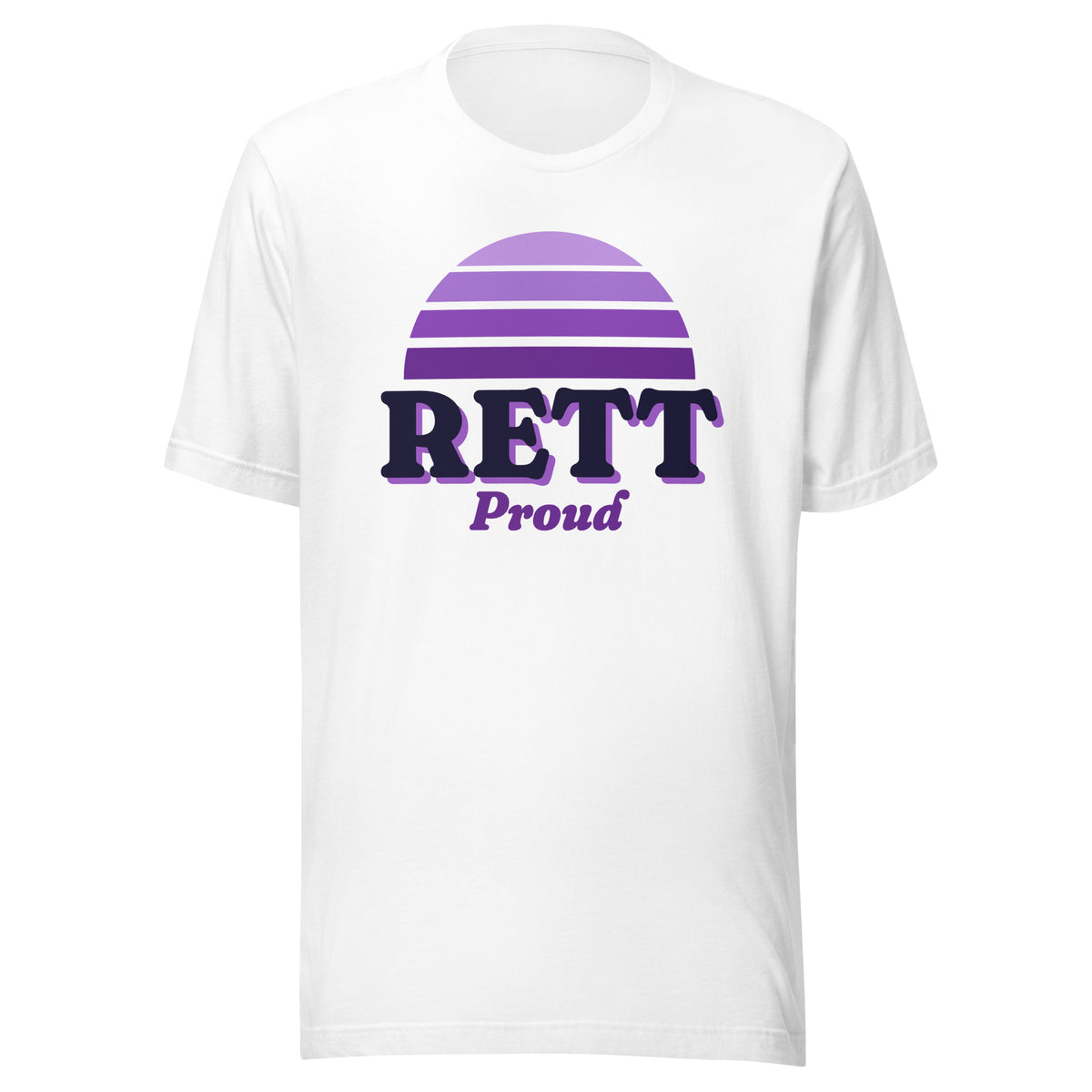 Rett Proud tee in White, front view.