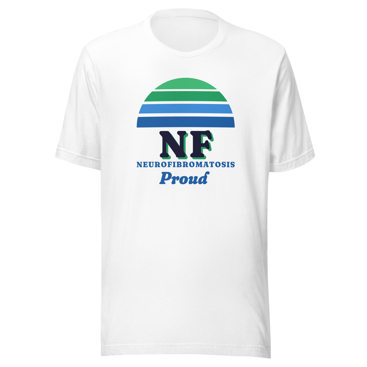 NF Proud tee in White, front view.