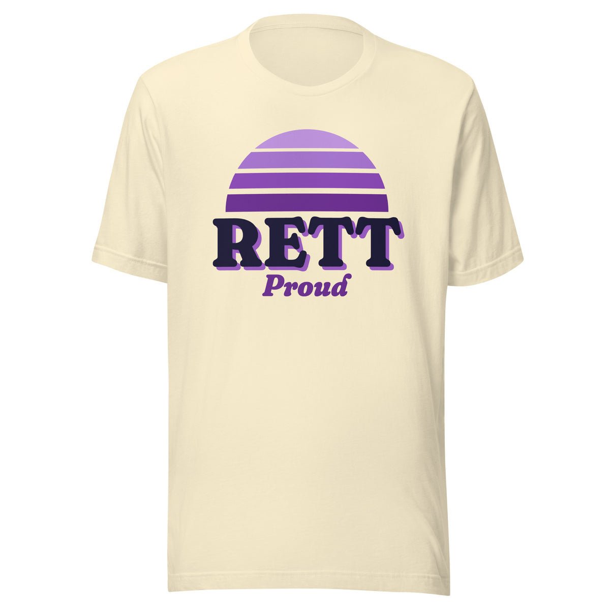Rett Proud tee in Natural, front view.