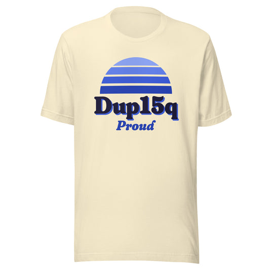 Dup15q Proud tee in Natural, front view.