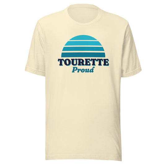 Tourette Proud tee in Natural, front view.