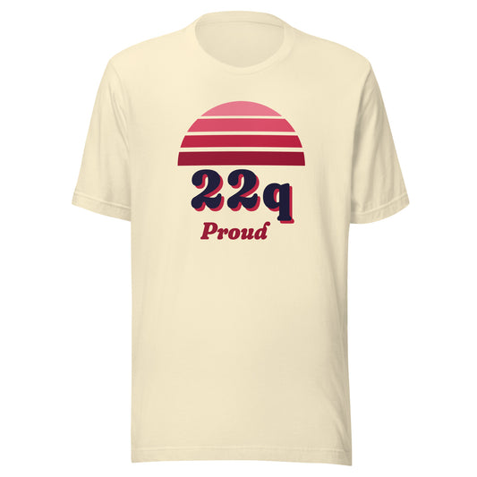 22q Proud tee in Natural, front view.
